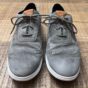 Cole Haan Women’s Misha Grand Gray Wing Tip Sneakers Size 9.5B